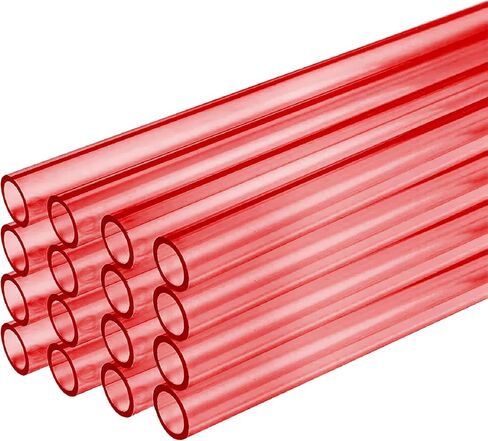 dracaena.io 16 Pack PETG Hard Tubing - 450mm/17.7" Length, 14mm/0.55" Outer Diameter, 10mm/0.39" Inner Diameter - Rigid Pipe for Water Cooling Systems, Blue in Saudi Arabia