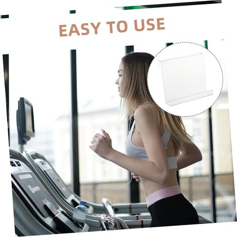 Lurrose Treadmill Book Holder Acrylic E-Book Reader Stand for Home Gym Exercise Magazine Tablet Rack Fitness Companion for Reading and Studying in Saudi Arabia