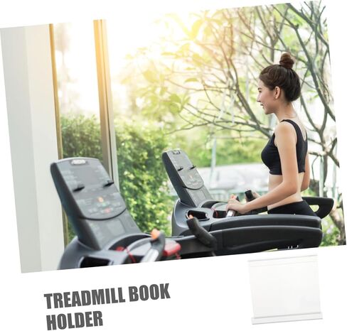 Lurrose Treadmill Book Holder Acrylic E-Book Reader Stand for Home Gym Exercise Magazine Tablet Rack Fitness Companion for Reading and Studying in Saudi Arabia