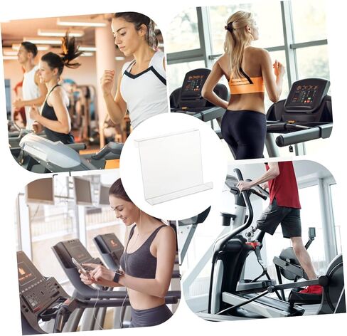 Lurrose Treadmill Book Holder Acrylic E-Book Reader Stand for Home Gym Exercise Magazine Tablet Rack Fitness Companion for Reading and Studying in Saudi Arabia