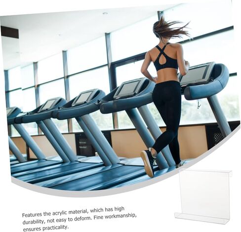 Lurrose Treadmill Book Holder Acrylic E-Book Reader Stand for Home Gym Exercise Magazine Tablet Rack Fitness Companion for Reading and Studying in Saudi Arabia