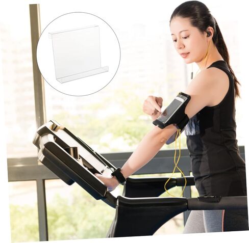 Lurrose Treadmill Book Holder Acrylic E-Book Reader Stand for Home Gym Exercise Magazine Tablet Rack Fitness Companion for Reading and Studying in Saudi Arabia