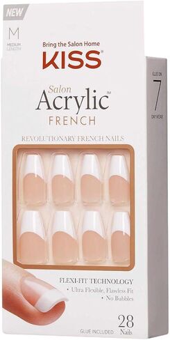 Kiss Products Salon Acrylic French Nail Kit, Sugar Rush, 0.07 Pound in Saudi Arabia