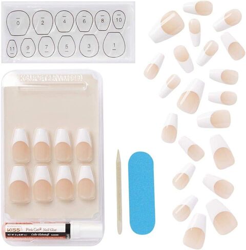Kiss Products Salon Acrylic French Nail Kit, Sugar Rush, 0.07 Pound in Saudi Arabia