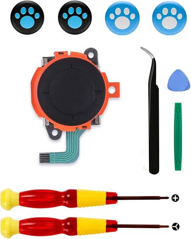 Replacement Joysticks Compatible with Nintendo Switch 2 Joycons Controller | Drift Fix Repair Kit Screwdriver Pry Tools Accessories Analog Thumb Stick (Right+Left) in Saudi Arabia