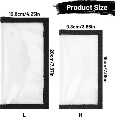 Fishing Lure Wraps, 4 Pack Fishing Bait Storage Cover, Clear PVC Lure Protector, 2 Large 4.25" W x 7.87" L + 2 Medium 3.86" W x 7.09" L in Saudi Arabia