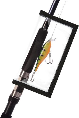 Fishing Lure Wraps, 4 Pack Fishing Bait Storage Cover, Clear PVC Lure Protector, 2 Large 4.25" W x 7.87" L + 2 Medium 3.86" W x 7.09" L in Saudi Arabia