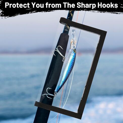 Fishing Lure Wraps, 4 Pack Fishing Bait Storage Cover, Clear PVC Lure Protector, 2 Large 4.25" W x 7.87" L + 2 Medium 3.86" W x 7.09" L in Saudi Arabia