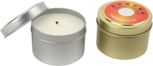 Outdoor Candle, 2 Pieces, Windproof Paraffin Emergency Candle for Camping Activities in Saudi Arabia