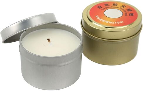 Outdoor Candle, 2 Pieces, Windproof Paraffin Emergency Candle for Camping Activities in Saudi Arabia