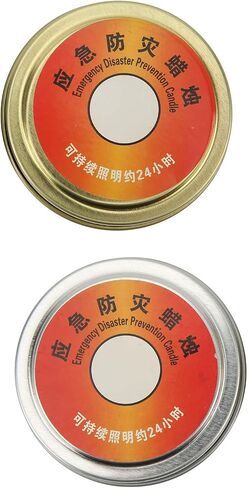 Outdoor Candle, 2 Pieces, Windproof Paraffin Emergency Candle for Camping Activities in Saudi Arabia