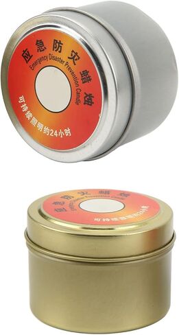Outdoor Candle, 2 Pieces, Windproof Paraffin Emergency Candle for Camping Activities in Saudi Arabia