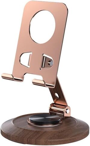 Adjustable Cell Phone Stand,360 Rotating Foldable Desktop | Cellphone Stand with Anti-Slip Base Portable Phone Holder for iPhone 17 16 15 14 13 Pro Max, All Smart Phones, iPad in Saudi Arabia