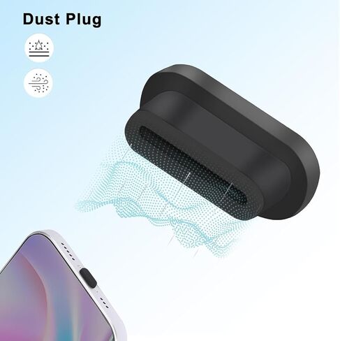 12 PCS USB C Dust Cover Plugs, iPhone 17 16 15 Dust Plugs Type C Port Protector for iPhone 17 16/15 Plus Pro Max, iPad 10th/ iPad Air Pro M3 M2/ iPad mini 6th with Cleaning Brushes in Saudi Arabia