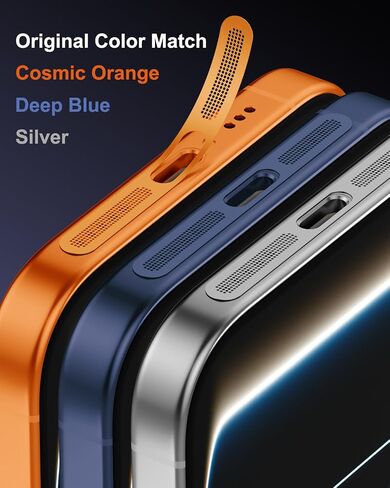 for iPhone 17 Pro Max Earpiece Speaker Mesh Anti Dust Proof Adhesive Cover - 5pcs / Cosmic Orange in Saudi Arabia