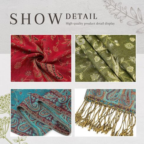 3 Pieces Silk Scarf Pashmina Shawl Wraps Head Scarf for Women in Saudi Arabia