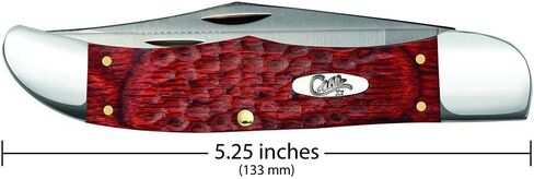 Case WR XX Pocket Knife Brown Rosewood Folding Hunter Item #189 - (6265Sab SS) - Length Closed: 5 1/4 Inches in Kuwait