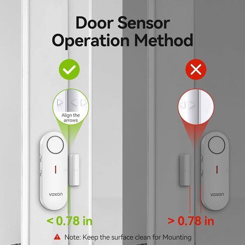 أجهزة إنذار الباب من فوكسون لسلامة الأطفال - أجهزة إنذار النوافذ لأمن المنزل الشخصي - 2 في 1 رنين/إنذار | التحكم في مستوى الصوت بثلاثة مستويات - إنذار مستشعر الباب ضد السرقة لغرف حمام السباحة والجراج RVs - عبوتان in Kuwait
