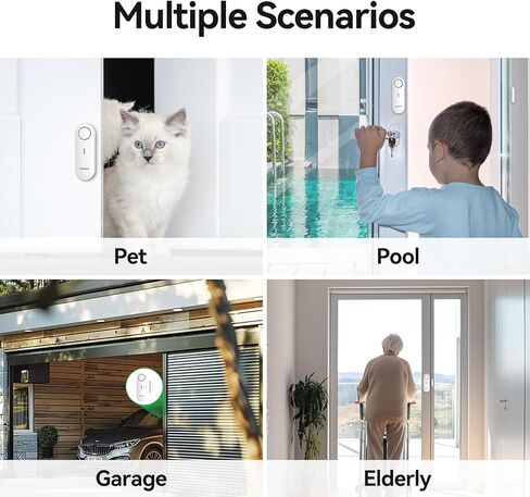أجهزة إنذار الباب من فوكسون لسلامة الأطفال - أجهزة إنذار النوافذ لأمن المنزل الشخصي - 2 في 1 رنين/إنذار | التحكم في مستوى الصوت بثلاثة مستويات - إنذار مستشعر الباب ضد السرقة لغرف حمام السباحة والجراج RVs - عبوتان in Kuwait