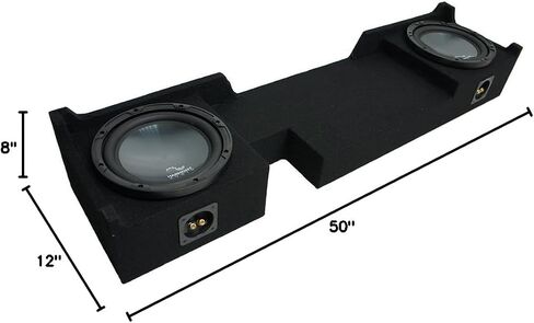 حزمة الصوت Harmony متوافقة مع شاحنة Ford F-150 Super Crew 2004-2008 HA-R104 مزدوجة 10 بوصة حاوية صندوق فرعي محملة حسب الطلب in Saudi Arabia