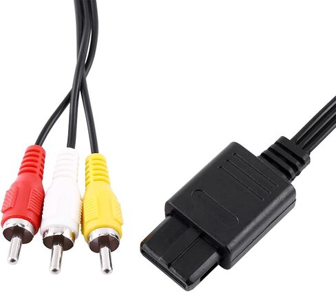 CHICIRIS كابل مركب AV جديد لـ N64 مريح وسهل الاستخدام بطول 1.8 متر ووزن 20 جرام in Saudi Arabia