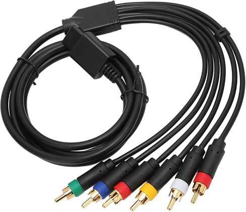SUNGOOYUE RGB RGBS Multifunctional Composite Cable Cord, High Flexibility Soft AV Cable with 4 BNC Heads for NGC N64 SFC in Saudi Arabia