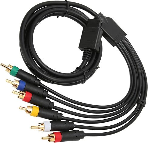 Drfeify مكون RGB RGBS سلك كابل متعدد الوظائف مرونة عالية لشاشة NGC N64 SFC CRT تستخدم فقط in Saudi Arabia