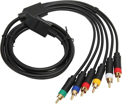 Drfeify مكون RGB RGBS سلك كابل متعدد الوظائف مرونة عالية لشاشة NGC N64 SFC CRT تستخدم فقط in Saudi Arabia