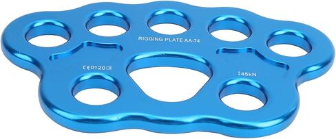 CHICIRIS High Strength Rigging Plate, 45KN Load Capacity, 8-Hole Design, Lightweight Aluminum Alloy Split Connector for Climbing, Mountaineering, Camping, and Ropework Training in Saudi Arabia