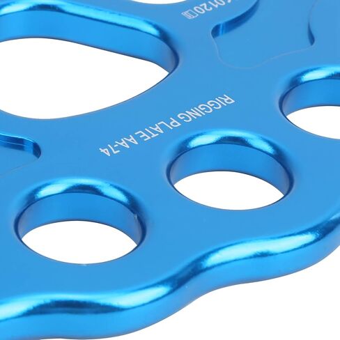 CHICIRIS High Strength Rigging Plate, 45KN Load Capacity, 8-Hole Design, Lightweight Aluminum Alloy Split Connector for Climbing, Mountaineering, Camping, and Ropework Training in Saudi Arabia