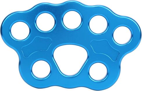 CHICIRIS High Strength Rigging Plate, 45KN Load Capacity, 8-Hole Design, Lightweight Aluminum Alloy Split Connector for Climbing, Mountaineering, Camping, and Ropework Training in Saudi Arabia