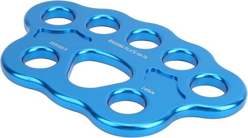 CHICIRIS High Strength Rigging Plate, 45KN Load Capacity, 8-Hole Design, Lightweight Aluminum Alloy Split Connector for Climbing, Mountaineering, Camping, and Ropework Training in Saudi Arabia