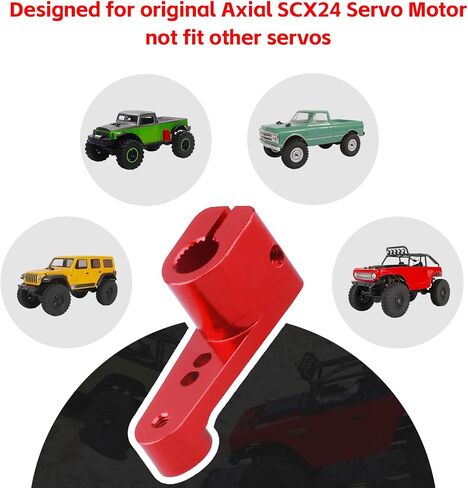 Aluminum Steering Servo Arm Servo Horn for Axial SCX24 Servo AS-1 AXI31619 (Black) in Saudi Arabia