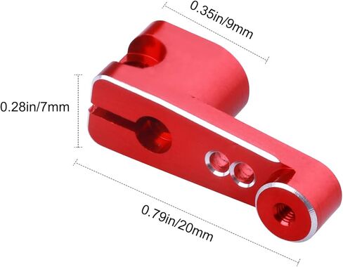 Aluminum Steering Servo Arm Servo Horn for Axial SCX24 Servo AS-1 AXI31619 (Black) in Saudi Arabia