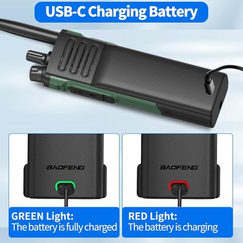 BAOFENG UV-32 Radio Battery 3800mAh Extended High-Capacity Rechargeable Battery with USB-C Charging Cable Compatible DM-32 UV32 Walkie Talkie Battery Accessories,1Pack in Saudi Arabia