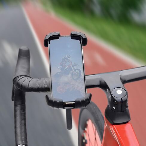 Generic Bike Phone Holder - Motorcycle Handlebar Cell Phone Clamp, Compatible with iPhone 15 Pro Max, 4.7" to 6.8" Smartphones in Saudi Arabia