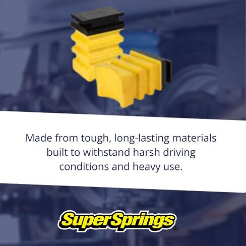 SuperSprings SSR-338-47 | SumoSprings Rear Solo for Mercedes-Benz Sprinter 3500 | Left/Right Pair |900 (lb) Capacity at 50% Compression | Made in the USA, Black in Saudi Arabia