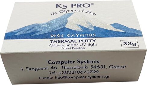 K5 PRO Mt. Olympos Edition UV‑Reactive 33g - إصدار 2025 الجديد من CSGR | > 15 وات/م·ك | مثالية لـ GDDR6 وGDDR7 VRAM | المعجون الحراري غير موصل in Saudi Arabia