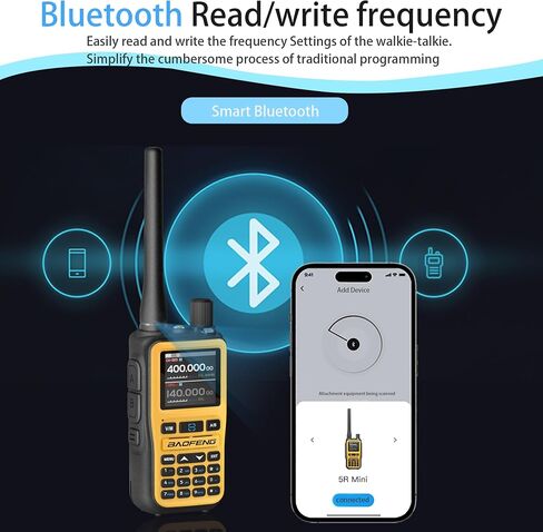Baofeng UV-5R Mini Radio Ham Radio Long Range Handheld Two Way Radio Dual PTT APP Programming NOAA Weather Receiver Longe Range Copy Frequency 999CH with Type-C Charging Survival Radio（Green） in Saudi Arabia