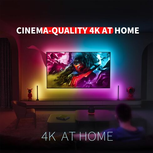 4K Media Player for USB Drive & MicroSD, Ultra HD Digital Signage Player with HDMI/AV Output, H.265 H.264 MKV MP4 Video, MP3 Music, JPG Photo, Auto Play & Resume, Loop Playback in Saudi Arabia