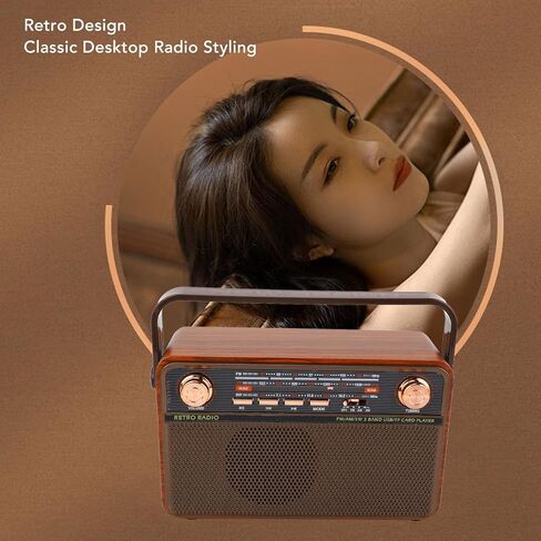 راديو FM رقمي محمول، مكبر صوت مع نطاقات AM FM SW، تشغيل بطاقة USB SD، هوائي تلسكوبي طويل، عمر بطارية 6H، لحديقة الحمام (قابس الولايات المتحدة) in Kuwait