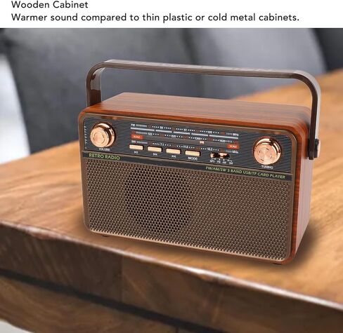 راديو FM رقمي محمول، مكبر صوت مع نطاقات AM FM SW، تشغيل بطاقة USB SD، هوائي تلسكوبي طويل، عمر بطارية 6H، لحديقة الحمام (قابس الولايات المتحدة) in Kuwait