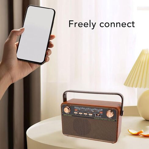 راديو FM رقمي محمول، مكبر صوت مع نطاقات AM FM SW، تشغيل بطاقة USB SD، هوائي تلسكوبي طويل، عمر بطارية 6H، لحديقة الحمام (قابس الولايات المتحدة) in Kuwait