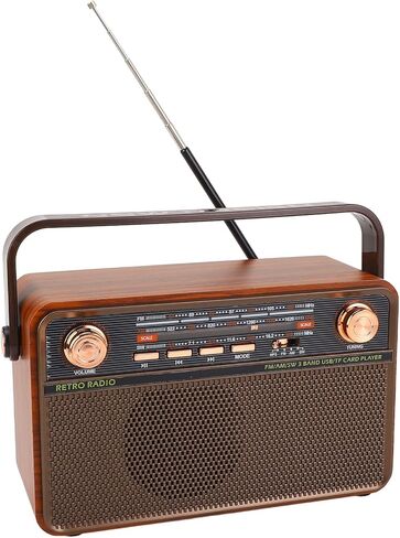 راديو FM رقمي محمول، مكبر صوت مع نطاقات AM FM SW، تشغيل بطاقة USB SD، هوائي تلسكوبي طويل، عمر بطارية 6H، لحديقة الحمام (قابس الولايات المتحدة) in Kuwait