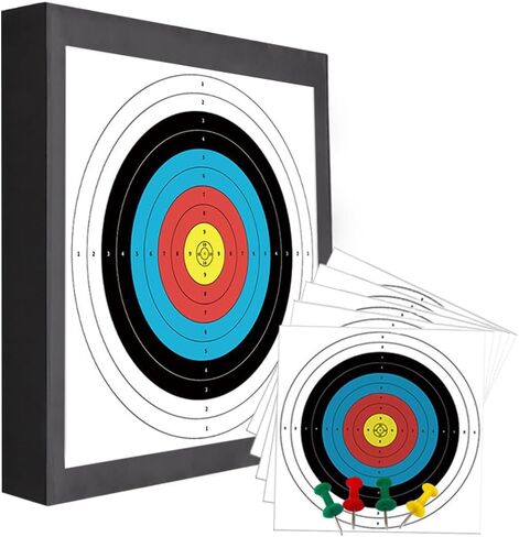 أهداف الرماية المصنوعة من إسفنج EVA للشباب المبتدئين في الفناء الخلفي، 20 بوصة متينة للقوس والسهم مع 5 ورق مستهدف، 4 دبابيس in Kuwait