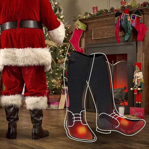 SNOW DEER Upgraded Rechargeable Electric Heated Socks，Ultimate Foot Warmer for Men & Women, Perfect for Skiing, Camping, Hiking, Motorcycling, &Outdoor Riding in Winter in Kuwait
