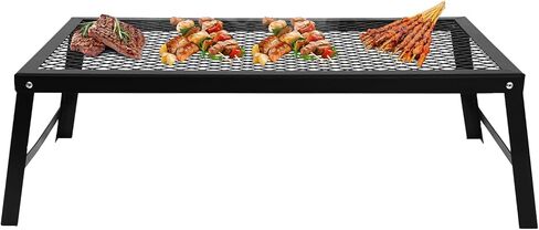 Folding Campfire Grill, Portable Camping Grate, Outdoor Mesh Grate for Outdoor Barbecues, Picnics, Camping in Saudi Arabia