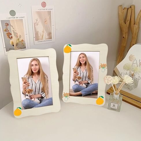 RYKOMO 12 Pieces DIY Wood Picture Frames Unfinished Solid Wood Photo Picture Frames for 4 x 6 in Photos, Standing Wooden Photo Frames for Crafts Wood, DIY Painting, Arts Projects, Decorate in Saudi Arabia