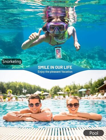 1 Pc Universal Waterproof Phone Pouch Waterproof Case for iPhone 16 15 14 13 12 11 Pro Max XS Plus Galaxy Cellphone Up to 7.0" Waterproof Cellphone Dry Bag Black in Saudi Arabia