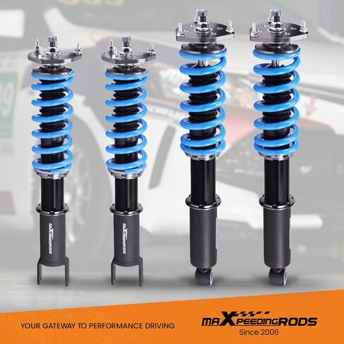 كويلوفر maxpeedingrods لسيارة Nissan S14 240X 1994-1998، دعامات زنبركية ممتصة للصدمات، طقم تعليق كويلوفيرس قابل للتعديل بـ 24 مستوى، طقم خفض Amortiguadores بمقدار 1-3 بوصة ذهبي in Saudi Arabia